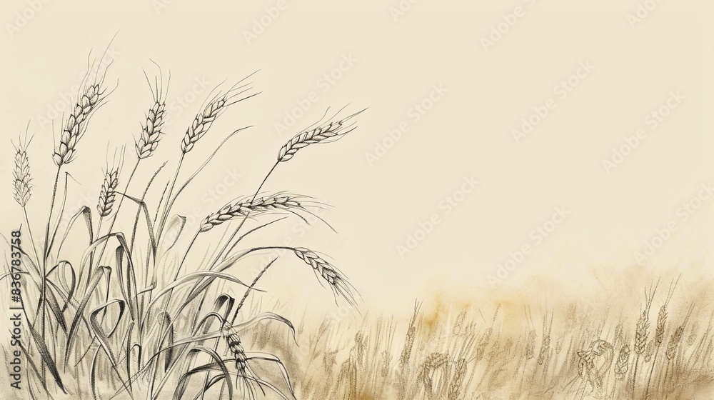 Biblical Illustration of the Parable of the Weeds: Wheat and Weeds in a ...