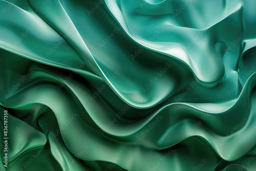 Close-up of green fabric Close-up of green fabric