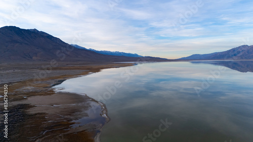 Aerial View of Owens Lake, Inyo County, California 
