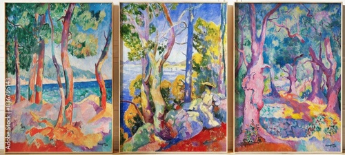 Andre Derain Set of 3 Cactus Posters, Floral Print Set, French Scenery and Nature Wall Art Decor, Plant Art, Botanical Decor