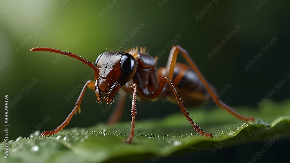 Naklejka premium Majestic Ant Close Up