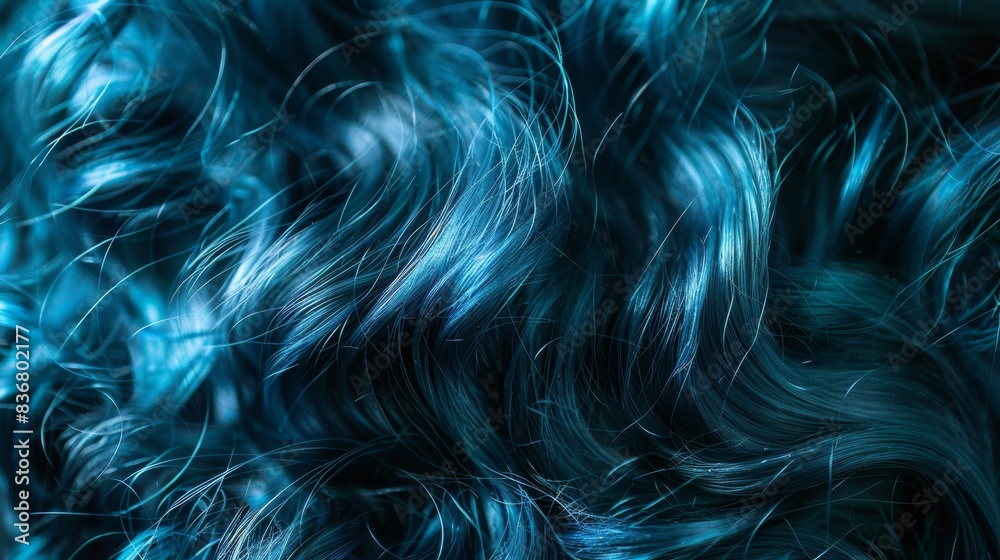Obraz premium Abstract Blue Hair Texture Background