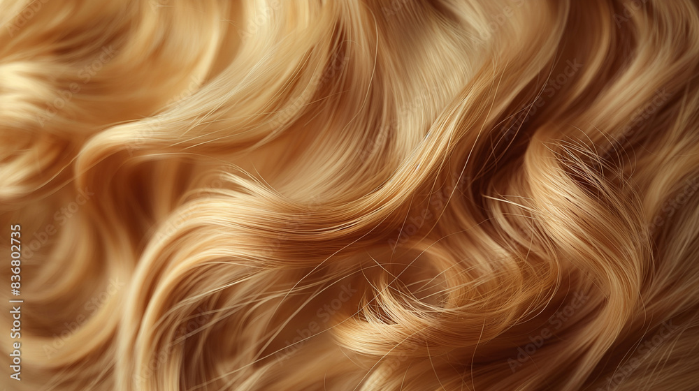 close-up of curls blond hair close-up of curls blond hair