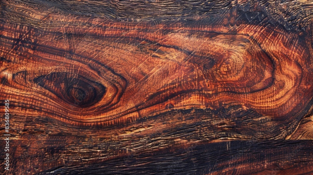 The wood grain is very visible and the wood is brown The wood grain is very visible and the wood is brown