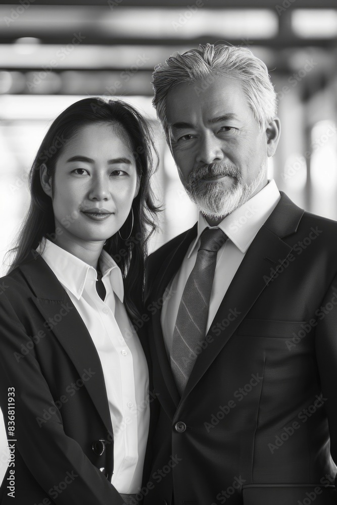 Couple in black and white Couple in black and white