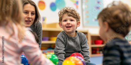 Children and speech therapists during language training, right brain development, early education, training classes, companionship, happy learning atmosphere, Teachers' Day, 4k HD wallpaper, backgroun