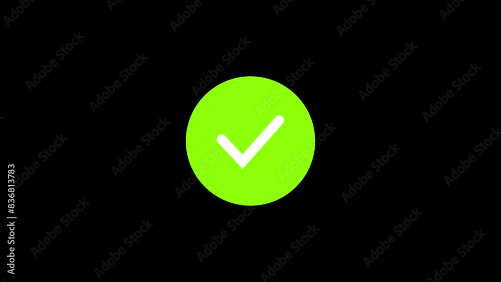 Check mark and cross signs on transparent background with alpha channel. Check mark and cross signs on transparent background with alpha channel.