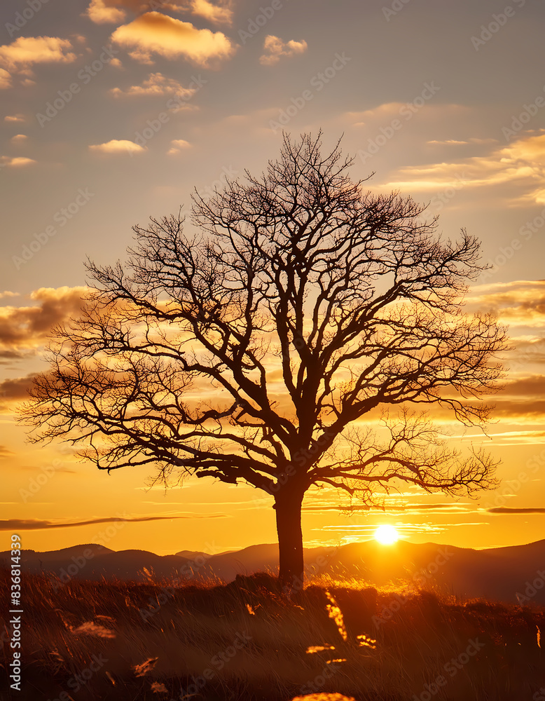 beautiful sunset in the forest beautiful sunset in the forest