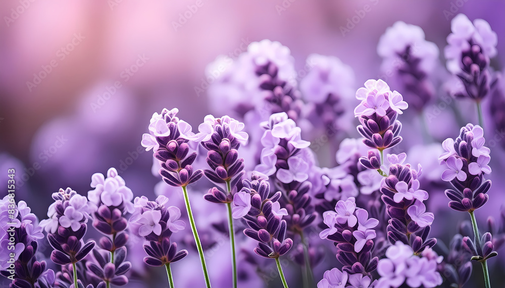 Obraz premium lavender flowers in bloom.