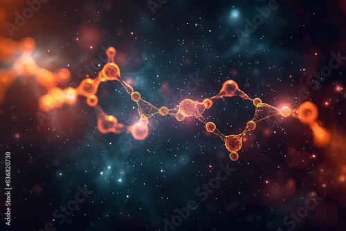 vector science concept molecular design abstract background