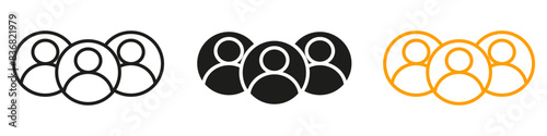 Team icon illustrating group work and cooperation, ideal for organizational development and team-building activities