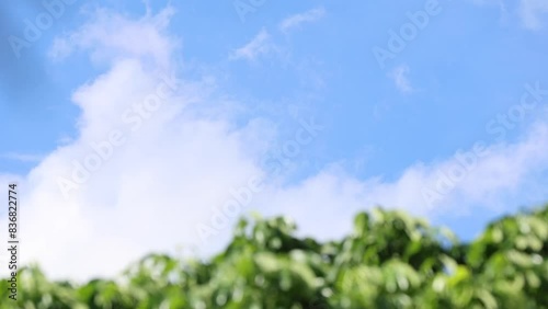 Beautiful clear sky in Thailand, size 4K