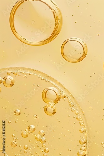 Wallpaper Mural Closeup Shot of Oil Bubbles in Yellow Liquid with Light Beige and Amber Hues, Minimalist Macro Photography in High Definition

 Torontodigital.ca