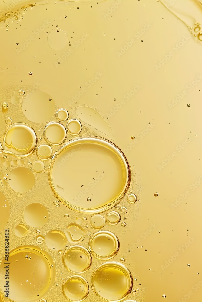 Closeup Shot of Oil Bubbles in Yellow Liquid with Light Beige and Amber Hues, Minimalist Macro Photography in High Definition
Closeup Shot of Oil Bubbles in Yellow Liquid with Light Beige and Amber Hues, Minimalist Macro Photography in High Definition