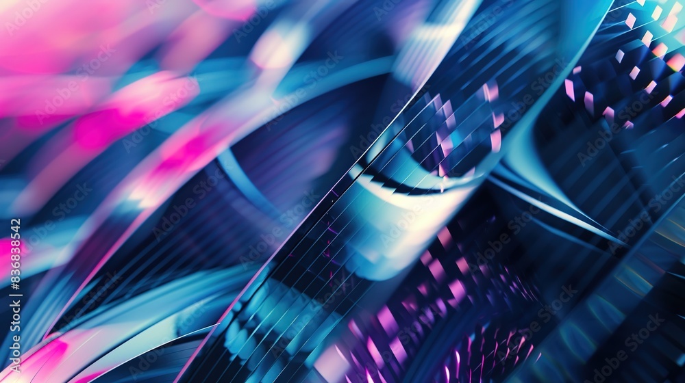 Futuristic geometric shapes merging seamlessly, creating a mesmerizing technological abstract background. Futuristic geometric shapes merging seamlessly, creating a mesmerizing technological abstract background.