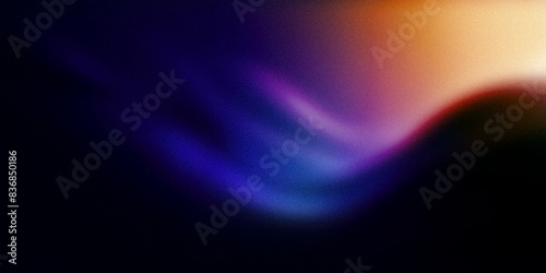 A striking abstract gradient featuring deep shades of purple, blue, and hints of warm orange. Ideal for creating captivating backgrounds for digital art, websites, and presentations