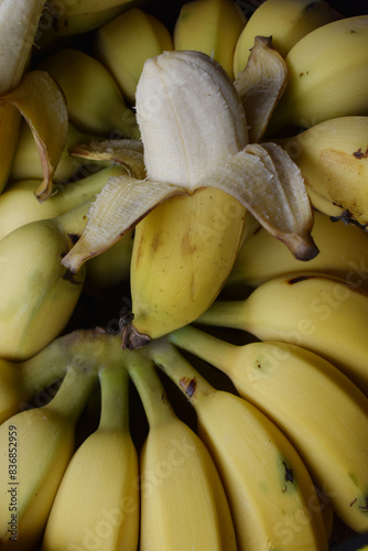 close up shot of yellow bananas in a basket clicked in Pune India