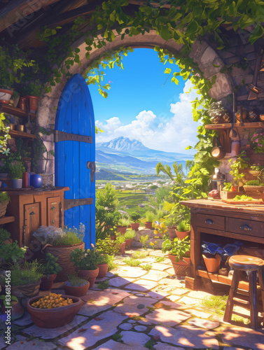 Middle Ages Magic Kitchen Room indoor scene