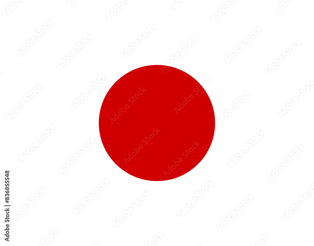 Illustration of the national flag of Japan Illustration of the national flag of Japan