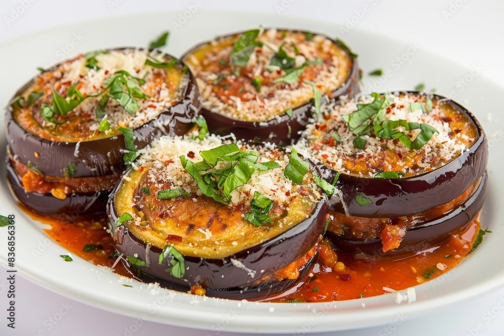 Stunning Calabrese Fried Eggplant Stack with Marinara and Pecorino Stunning Calabrese Fried Eggplant Stack with Marinara and Pecorino