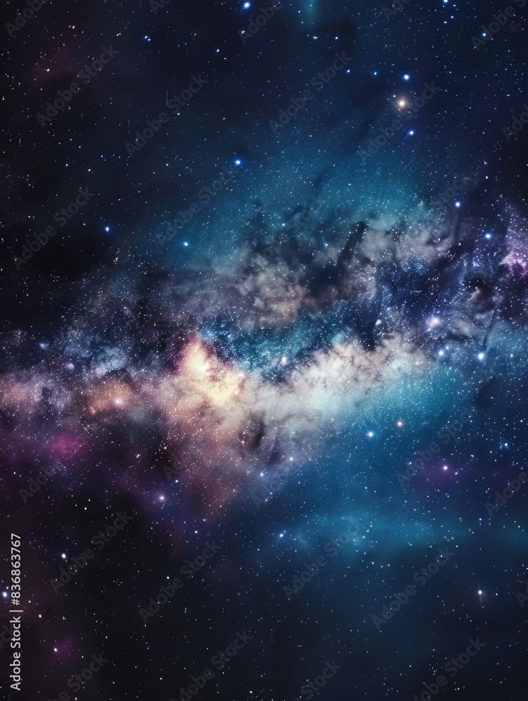 Fototapeta premium Galaxy with many stars