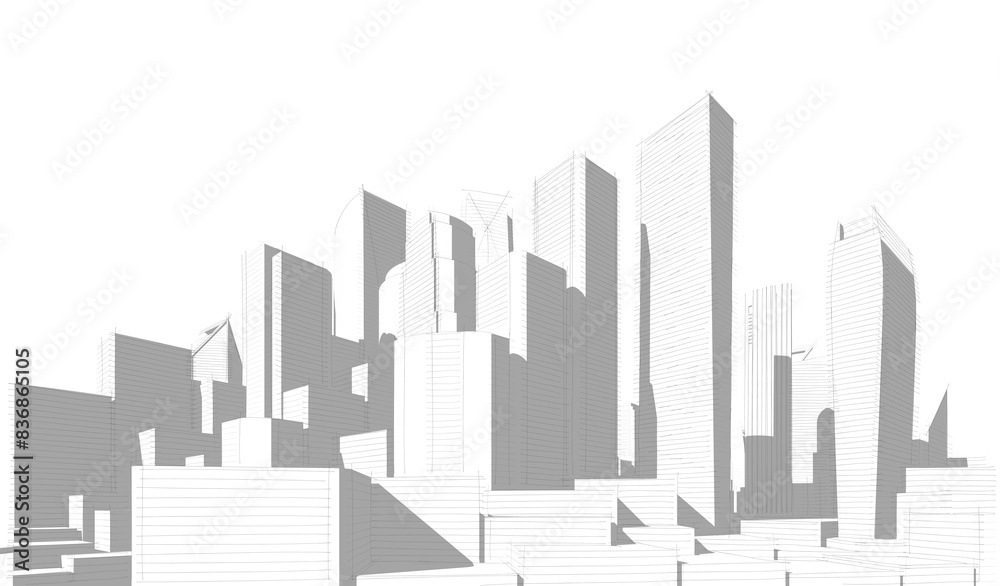 abstract city skyline abstract city skyline