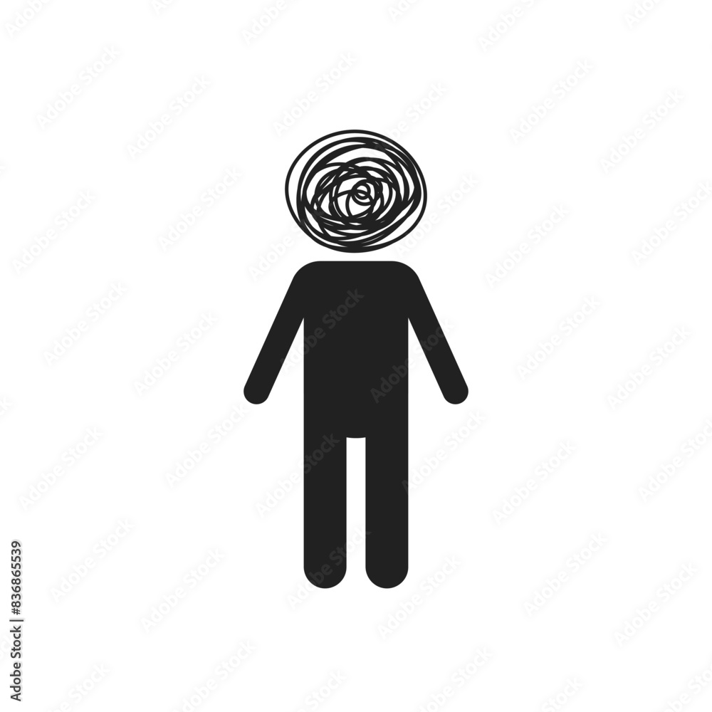 black stick figure with mental illness in mind black stick figure with mental illness in mind