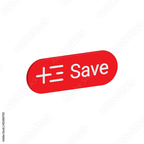 A minimalist and modern save button design photo