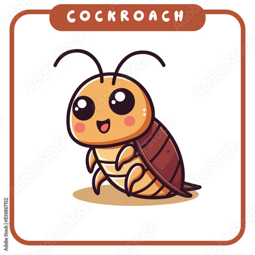 cute cockroaches, coloring book