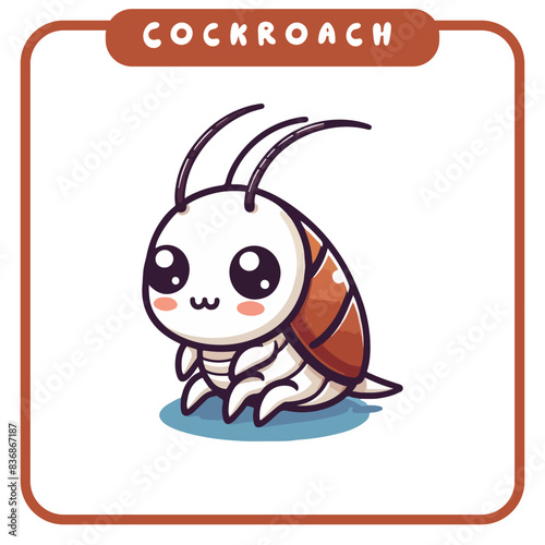 cute cockroaches, coloring book