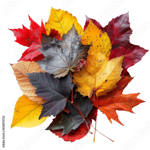 Autumn maple leaves