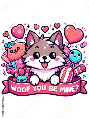 cat with heart