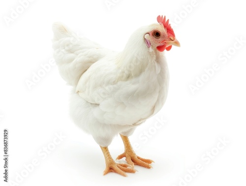 White Chicken Standing photo