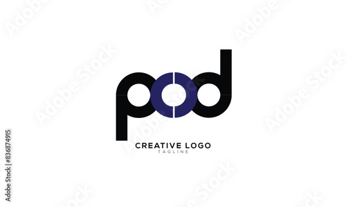 POD Abstract initial monogram letter alphabet logo design