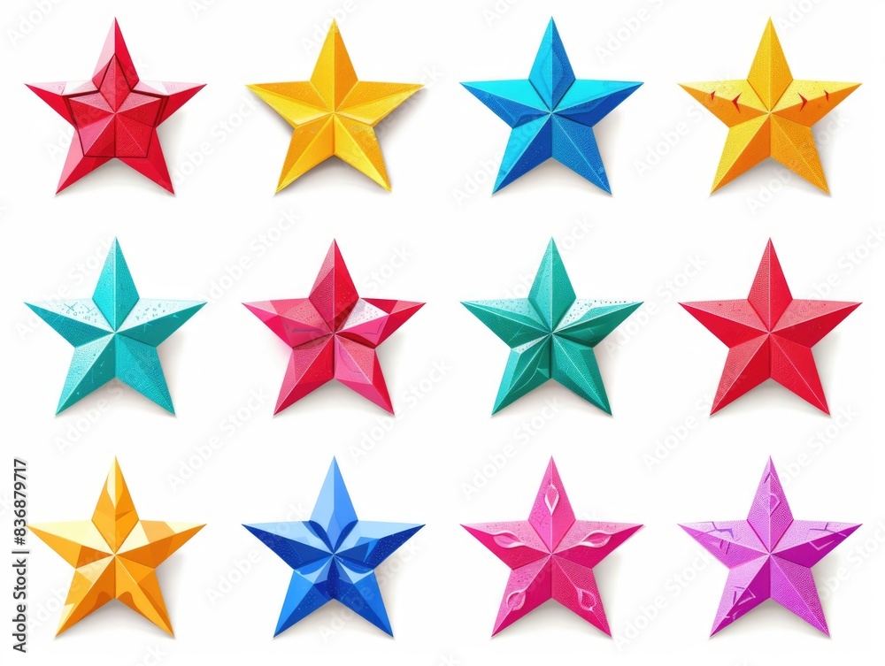 Origami star set Origami star set