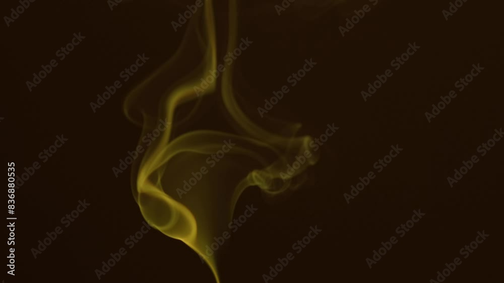 Smoke incense stick close-up on a dark background Smoke incense stick close-up on a dark background
