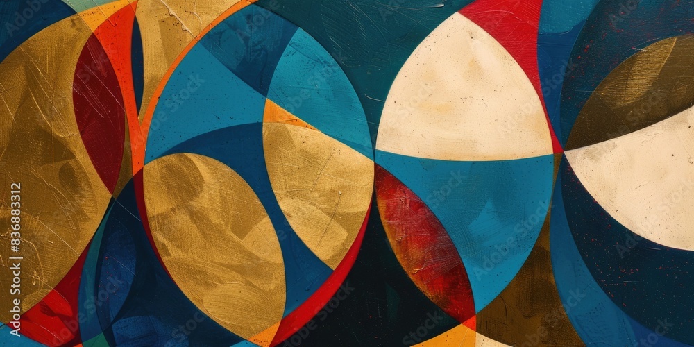 Fototapeta premium Painting of a circle