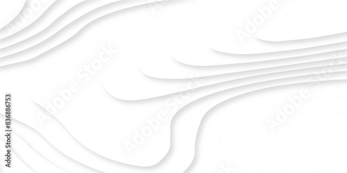 Background with lines Modern white carve wave line abstract luxury 3d papercut background. Seamless White abstract background and 3d realistic design
