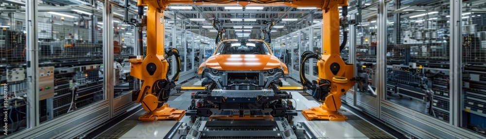 Engineering Excellence A stateoftheart vehicle assembly line with automated machinery, creating cars with unmatched accuracy and efficiency Engineering Excellence A stateoftheart vehicle assembly line with automated machinery, creating cars with unmatched accuracy and efficiency