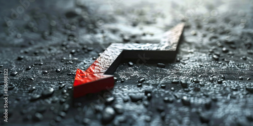 Pessimism (Dark Gray): A downward-facing arrow with a heavy base, indicating a negative outlook