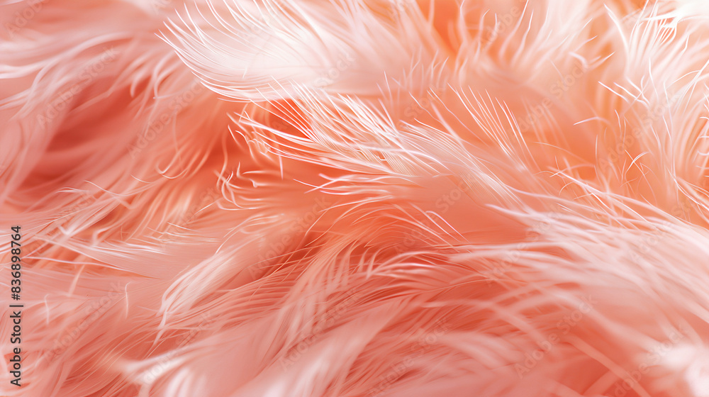 peach fuzz color, peach pink feather texture background, soft fluffy plush, close up, macro photography. peach fuzz color, peach pink feather texture background, soft fluffy plush, close up, macro photography.