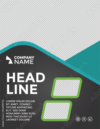 Brochure template flyer background for business design