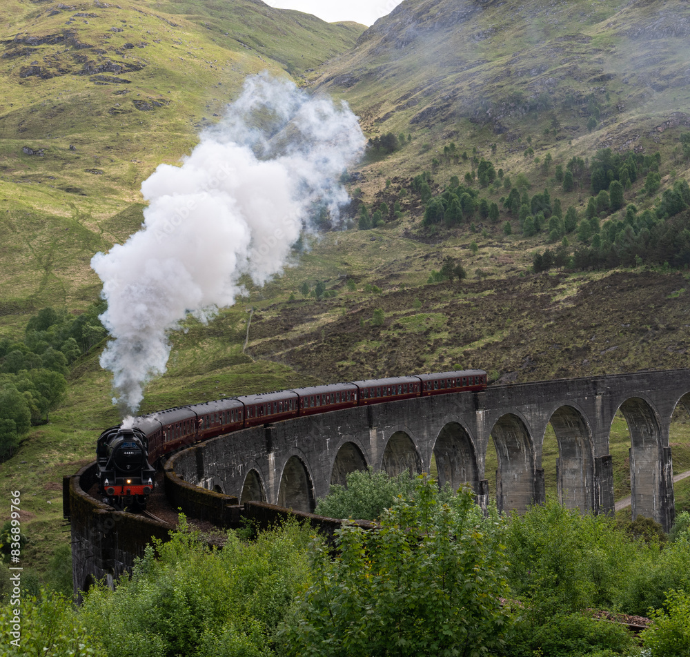 Naklejka premium Jacobite steam train
