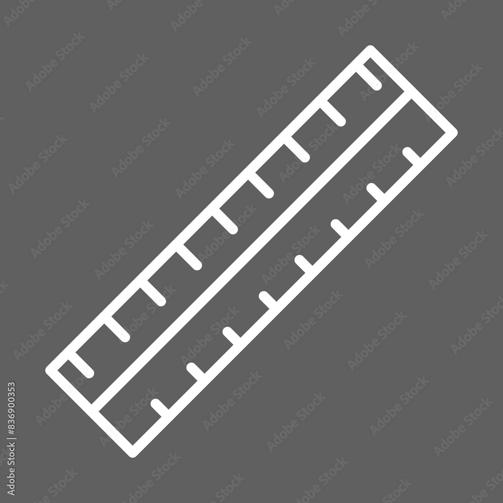 Fototapeta premium Ruler icon Design