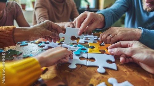 This image symbolizes unity and collaboration across different backgrounds.