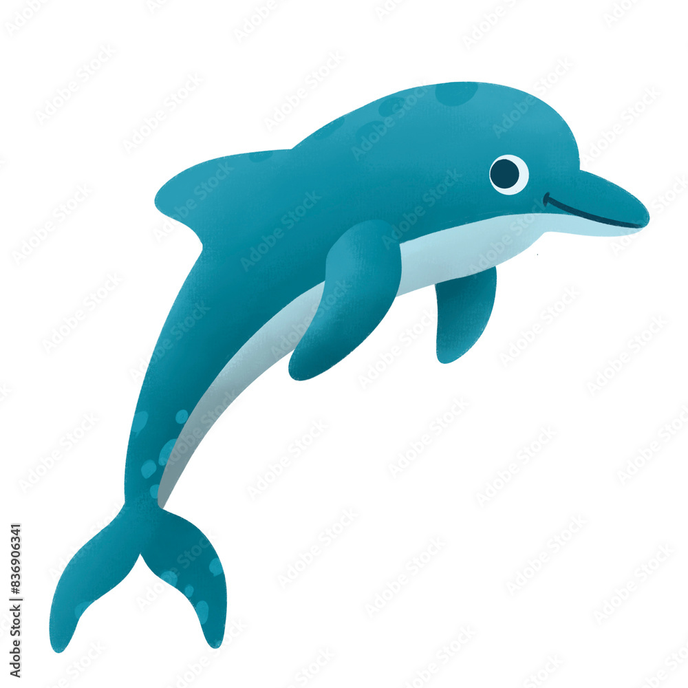 Fototapeta premium Dolphin illustration png