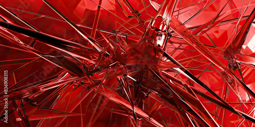 Anger (Red): A series of sharp, angular lines representing anger or frustration