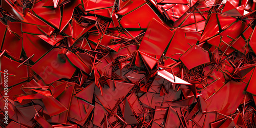 Anger (Red): A series of sharp, angular lines representing anger or frustration