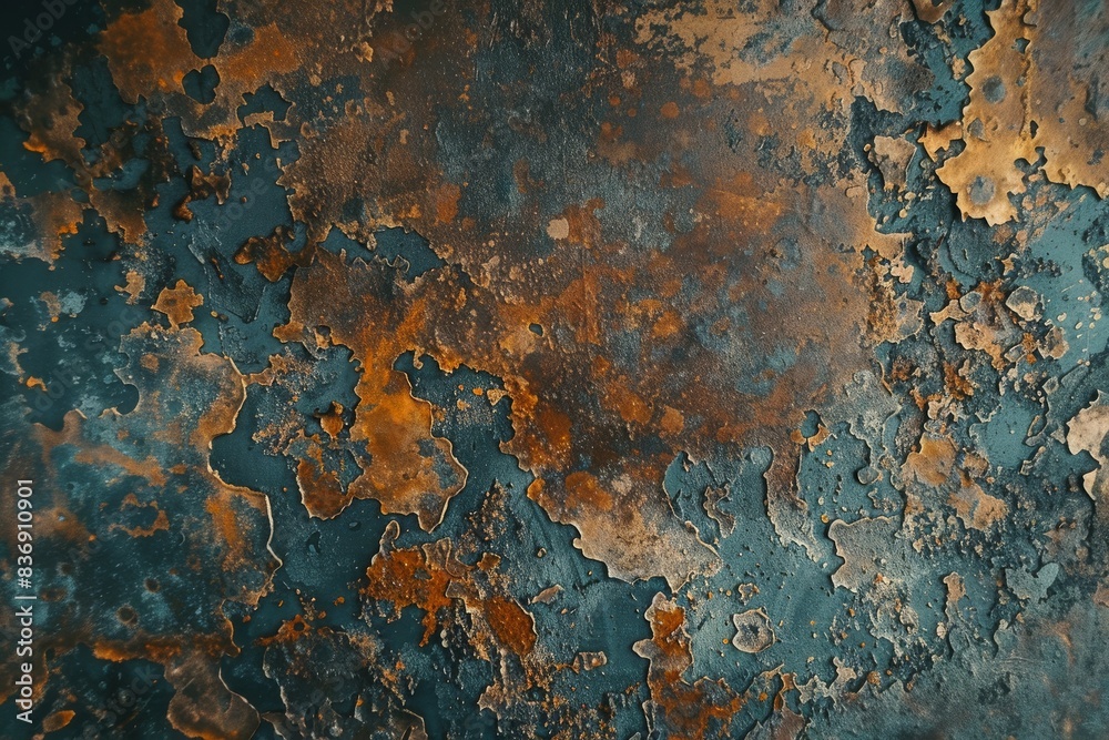 Close-up of weathered metal surface, showcasing rust, textures, and color variations for abstract background or design elements. Close-up of weathered metal surface, showcasing rust, textures, and color variations for abstract background or design elements.