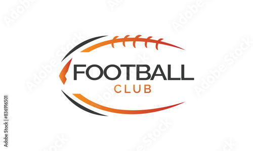 American Football badge logo vector - Rugby logo